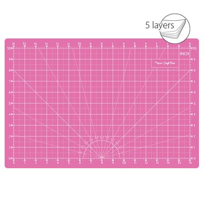 Self-healing cutting mat, 45x30 cm, pink