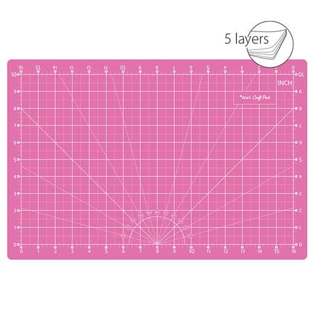 Self-healing cutting mat, 45x30 cm, pink