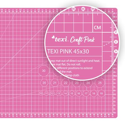 Self-healing cutting mat, 45x30 cm, pink
