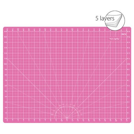 Self-healing cutting mat, 60x45 cm, pink