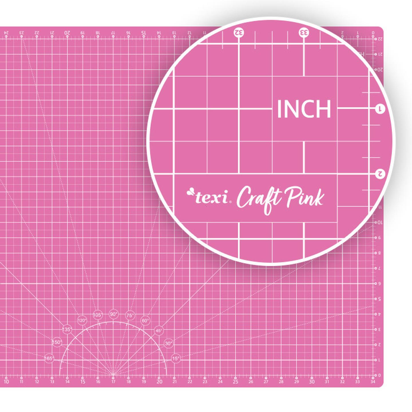 Self-healing cutting mat, 90x60 cm, pink