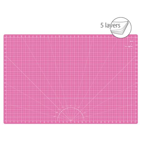 Self-healing cutting mat, 90x60 cm, pink
