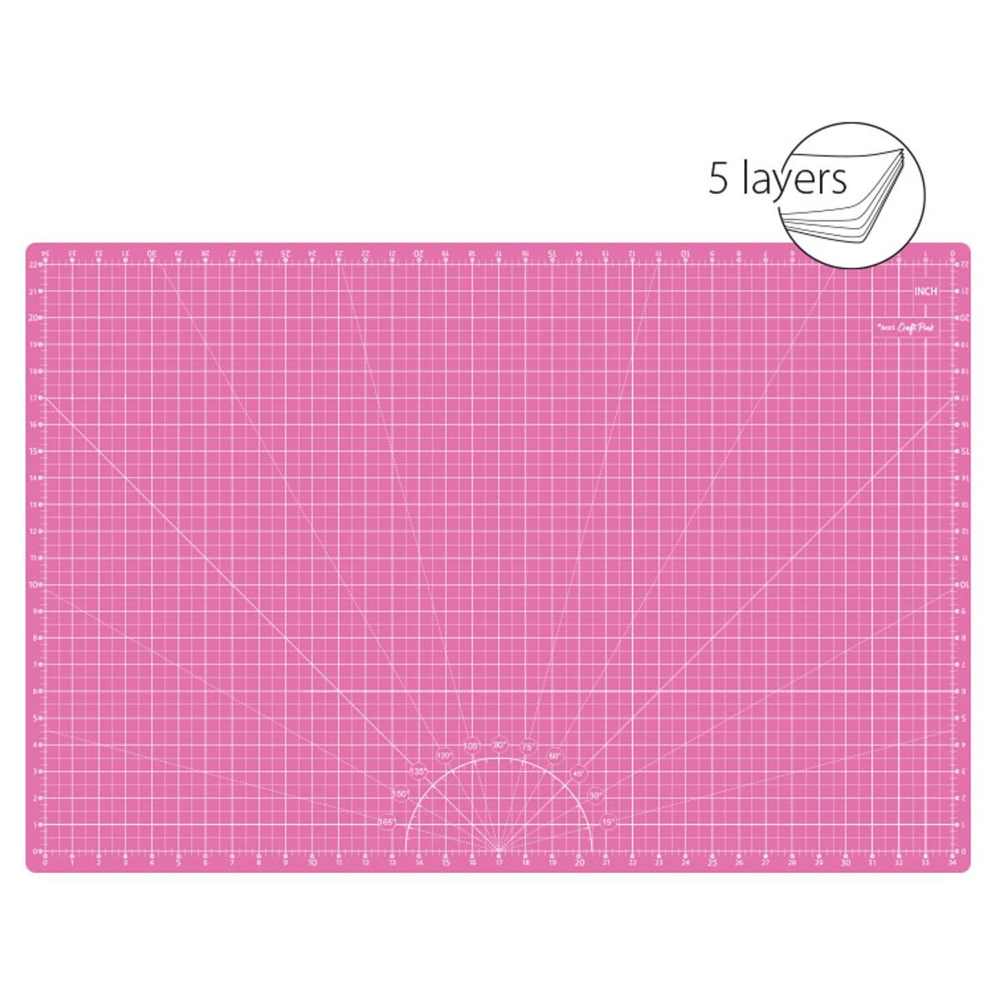 Self-healing cutting mat, 90x60 cm, pink