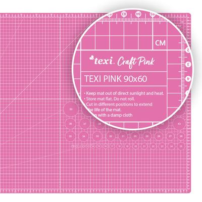 Self-healing cutting mat, 90x60 cm, pink