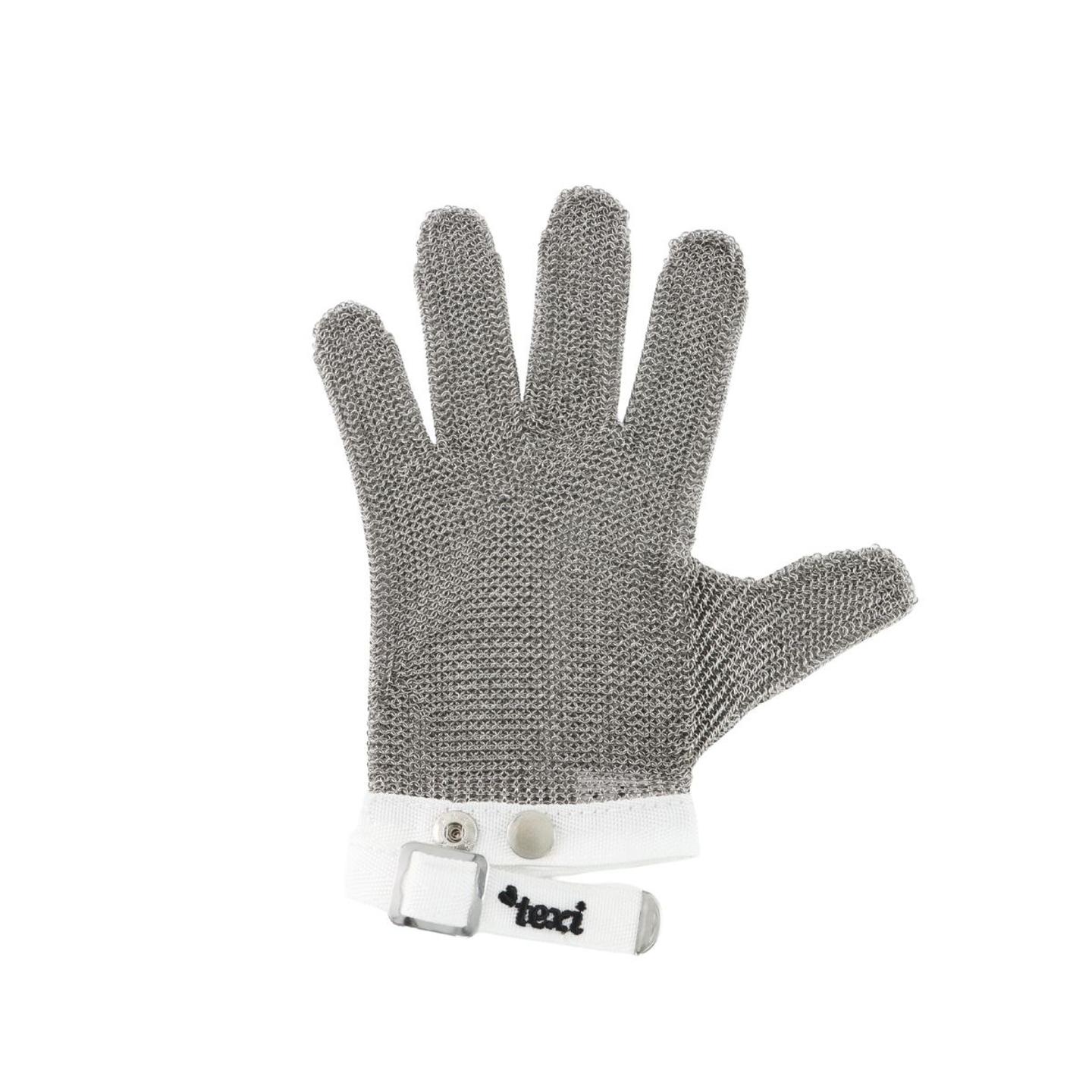 Protective glove S white