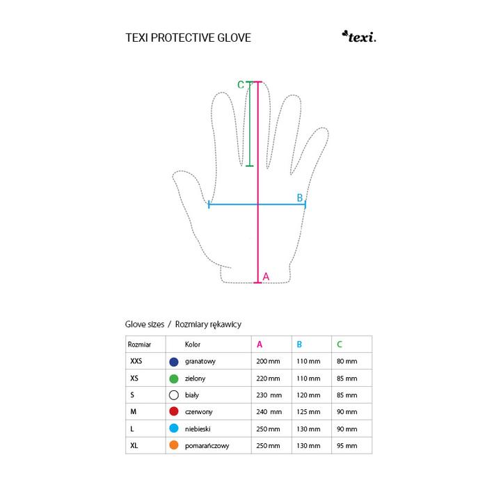 Rękawica ochronna uniwersalna 5-palcowa rozmiar XL (pomarańczowy)