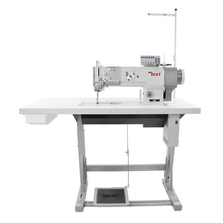 Stebnówka do szycia grubych materiałów z transportem potrójnym i wbudowanym silnikiem - główka