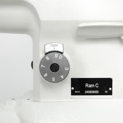 Cylinder lockstitch machine for sewing heavy materials with unison feed and built-in motor - complete set