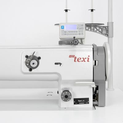 Automatic heavy duty long arm lockstitch sewing machine with unison feed - complete set