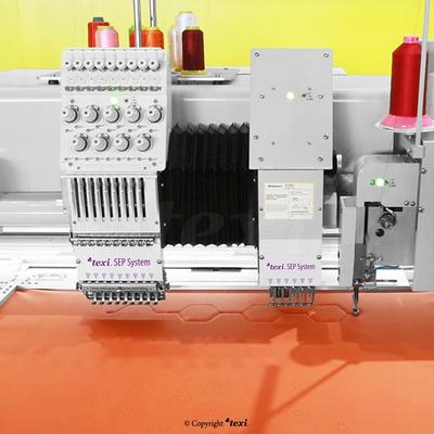 Multifunctional machine for sewing, embroidering and perforating leather and coated fabrics
