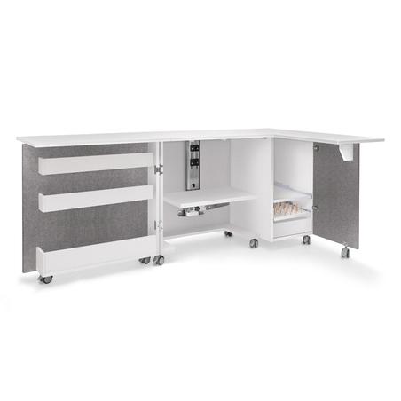 Folding cabinet - tailor's workshop, grey color