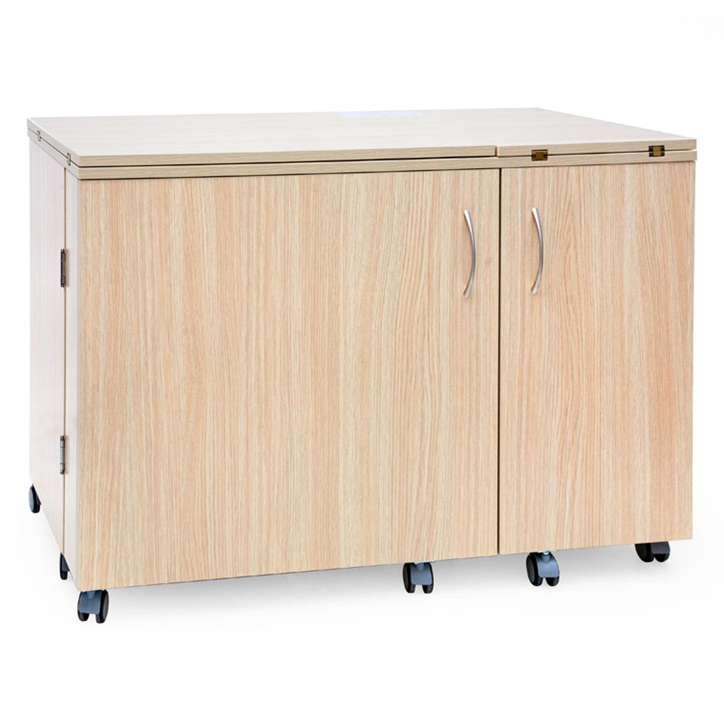 Folding cabinet - tailor's workshop, light oak color