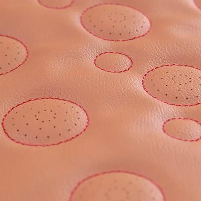 Multifunctional machine for sewing and perforating coated fabrics and leather