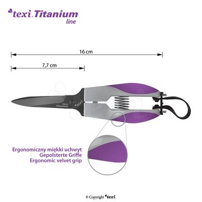 Nożyczki tapicerskie 6 1/3" (16 cm) z tytanowanymi ostrzami