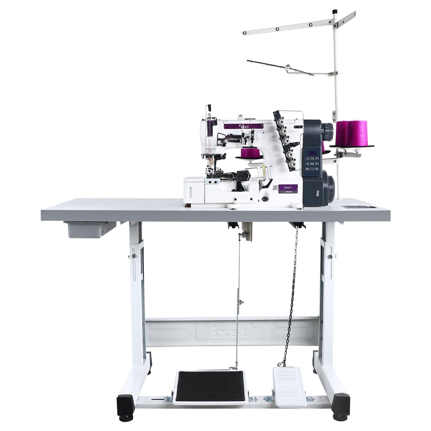 Flatbed interlock (coverstitch) 3-needle TEXI TRECCIA 1F