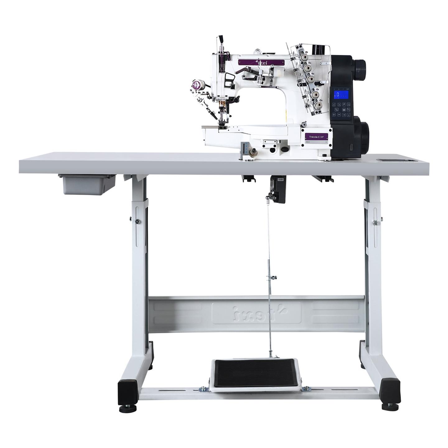 Automatic cylinderbed interlock (coverstitch) 3-needle TEXI TRECCIA-C 3F