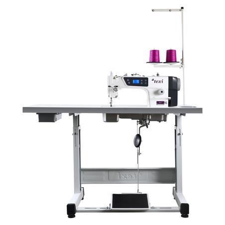 Single needle lockstitch machine TEXI TRONIC 1F, light and medium fabrics