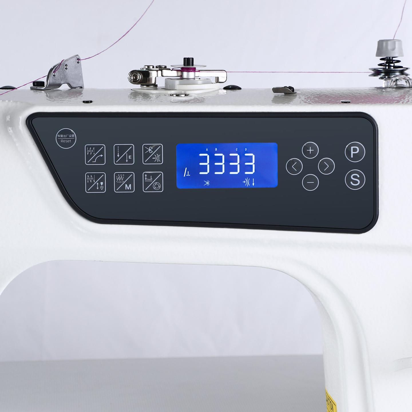 Automatic single needle lockstitch machine TEXI TRONIC 5F, light and medium fabrics - head only