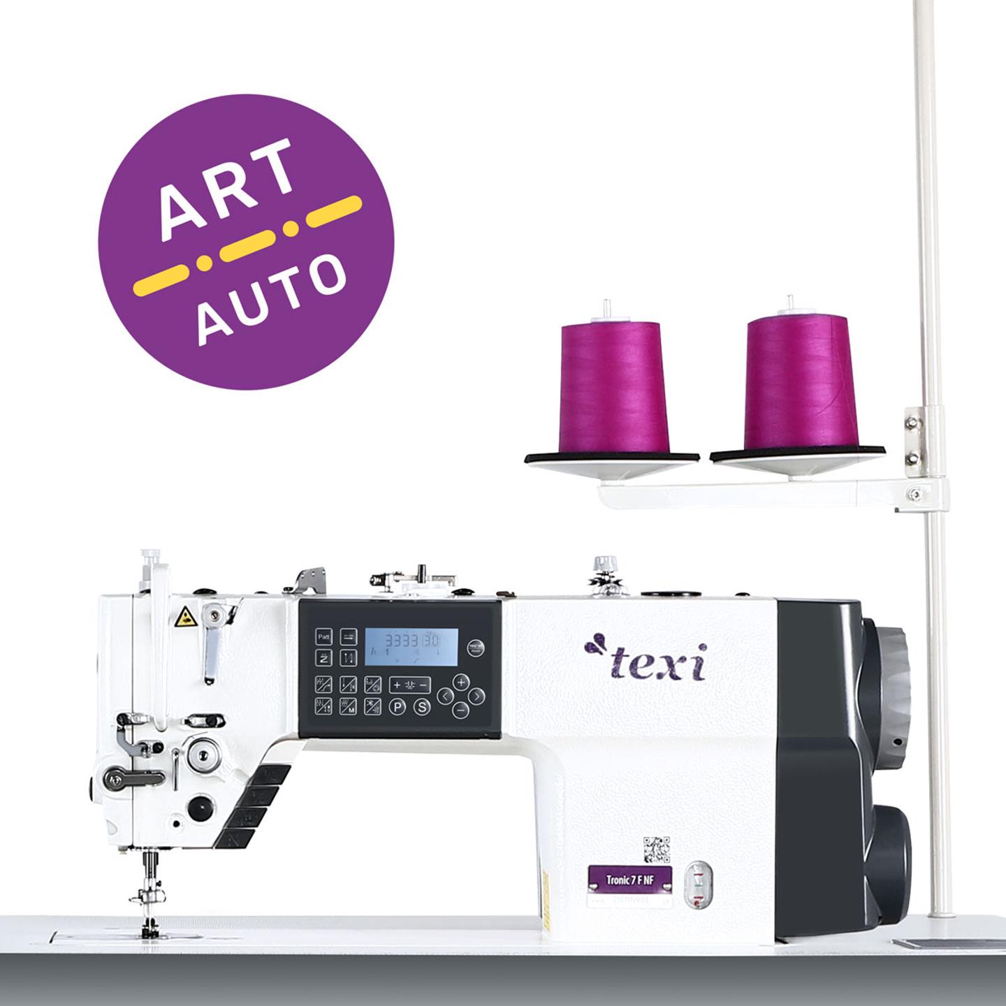 Stebnówka automatyczna z transportem igłowym TEXI TRONIC 7F NF - głowica