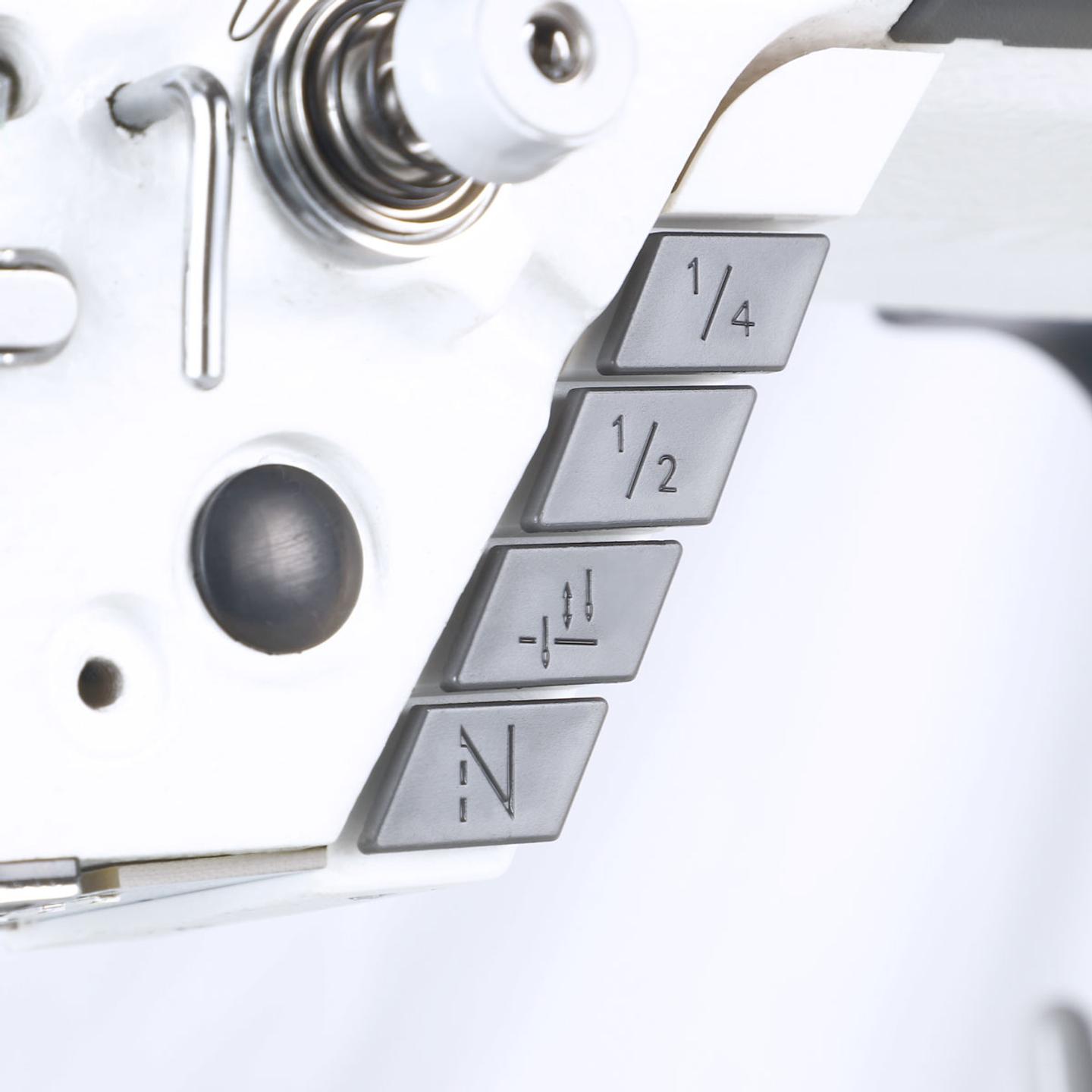 Automatic lockstitch machine with needle feed TEXI TRONIC 7F NF, light and medium fabrics