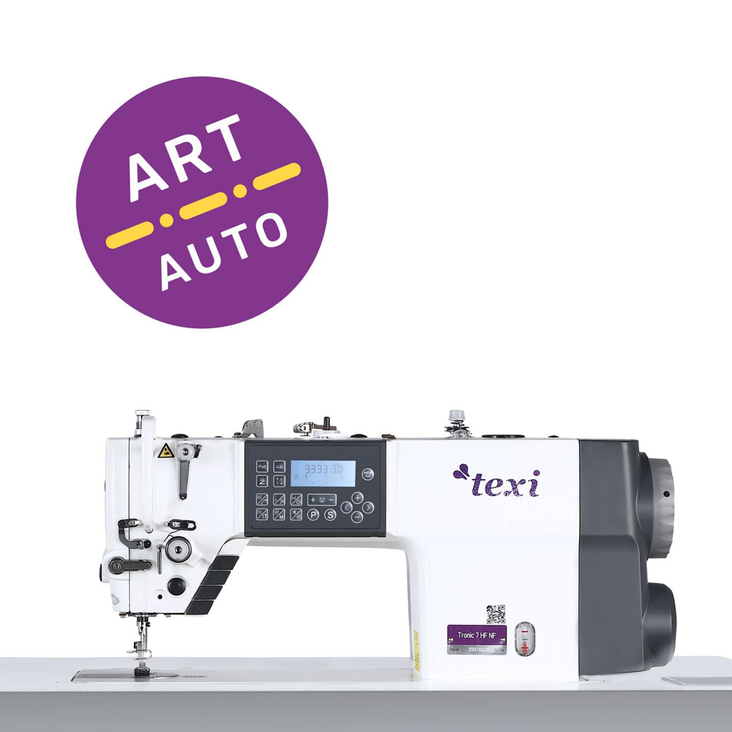 Stebnówka automatyczna z transportem igłowym TEXI TRONIC 7HF NF, średnie i ciężkie materiały - głowica