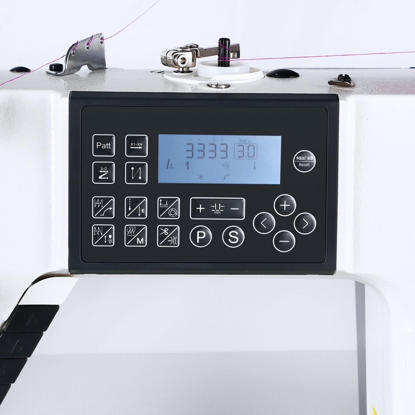 Automatic lockstitch machine with needle feed TEXI TRONIC 7HF NF, medium and heavy fabrics