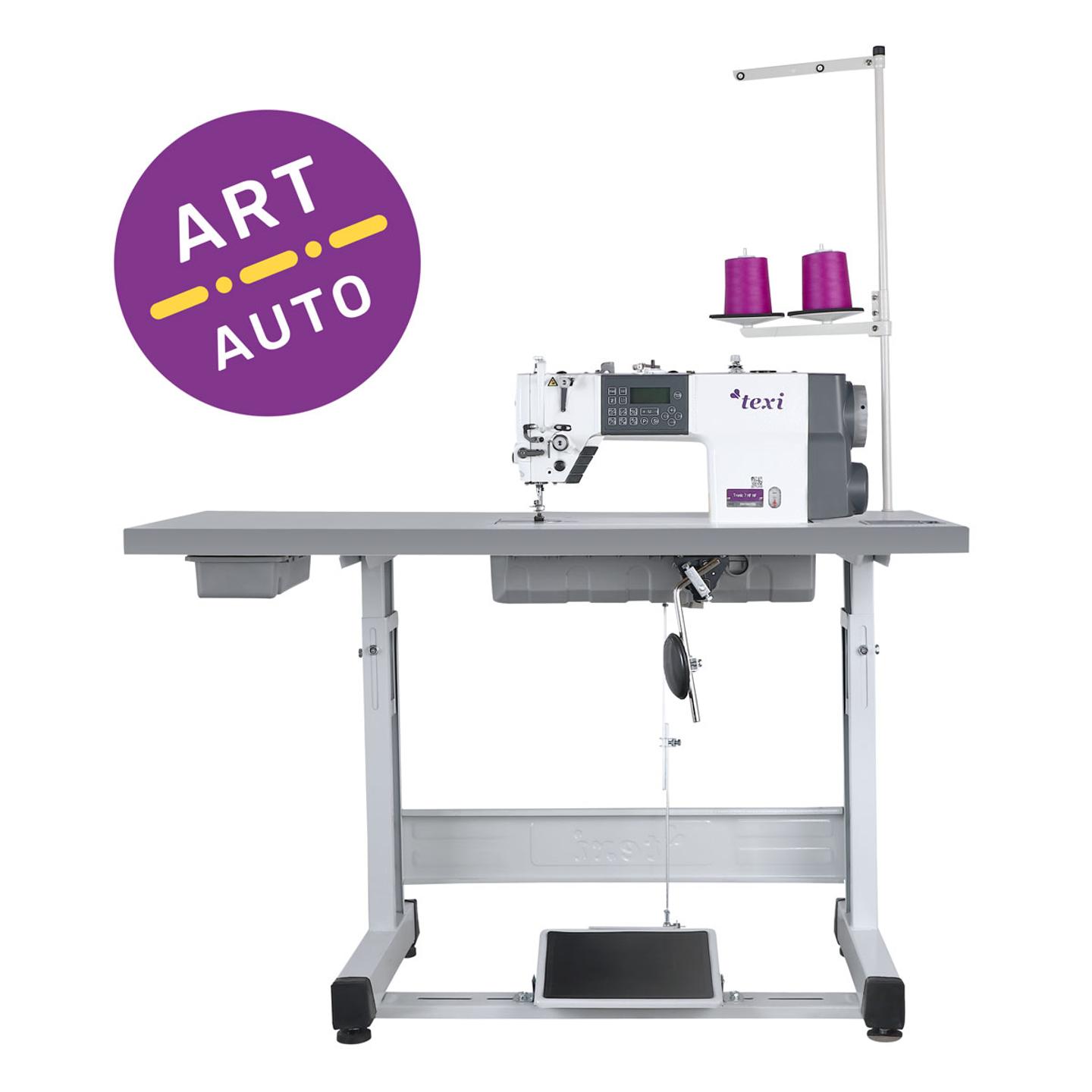 Automatic lockstitch machine with needle feed TEXI TRONIC 7HF NF, medium and heavy fabrics