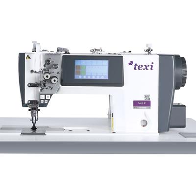 Automatic double needle lockstitch machine TEXI TWIN 6HF, medium and heavy fabrics