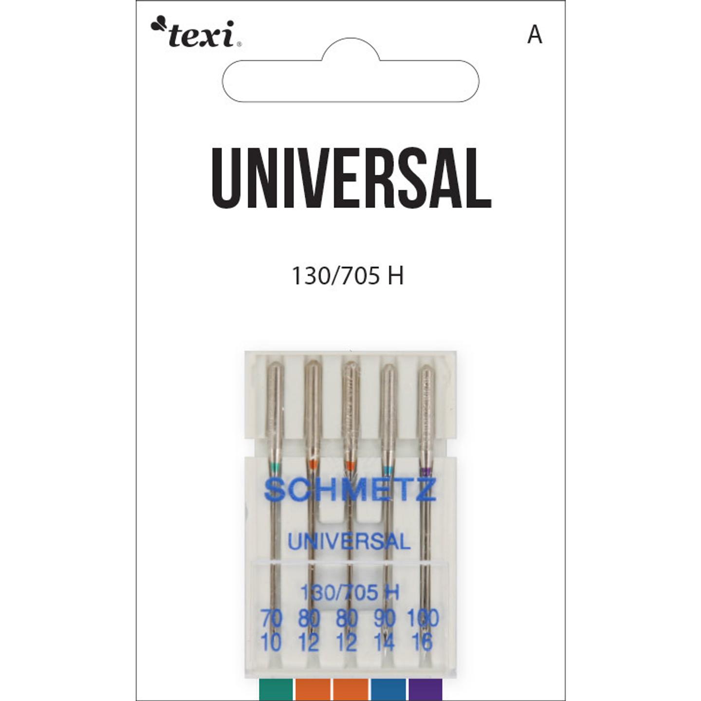 Igły uniwersalne do maszyn domowych, 5 sztuk, grubość 70x1, 80x2, 90x1, 100x1