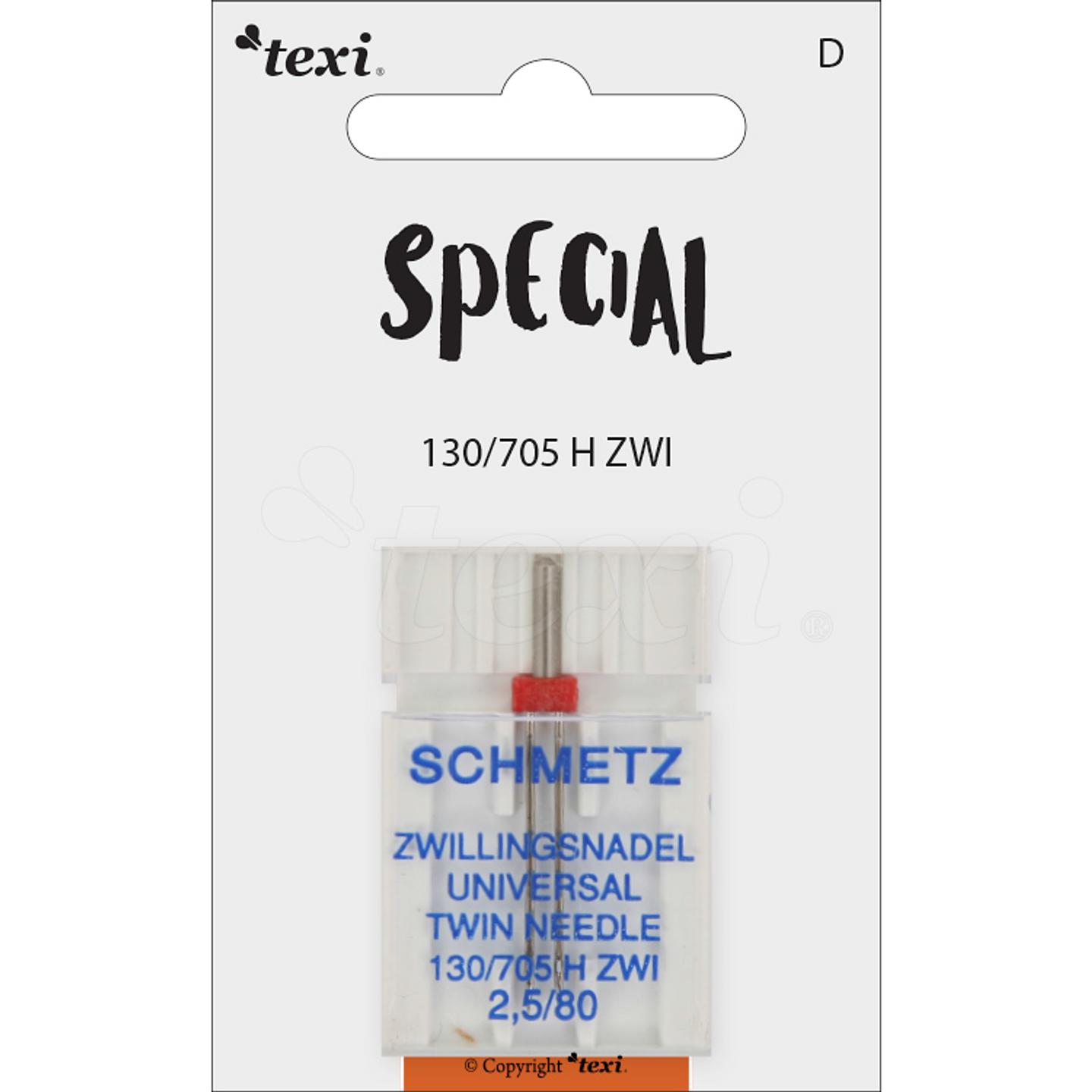 Igły do ściegu ozdobnego do maszyn domowych, para, grubość 80, rozstaw 2,5 mm