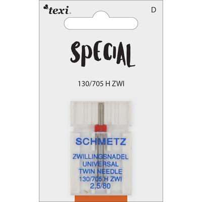 Igły do ściegu ozdobnego do maszyn domowych, para, grubość 80, rozstaw 2,5 mm