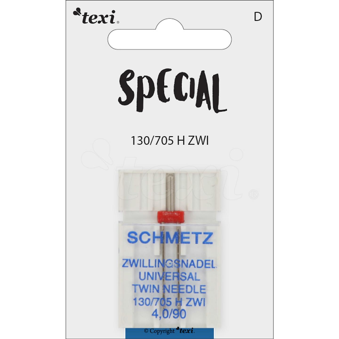 Igły do ściegu ozdobnego do maszyn domowych, para, grubość 90, rozstaw 4,0 mm