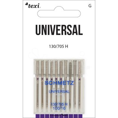 Universal needles for household machines, 10 pcs, size 100