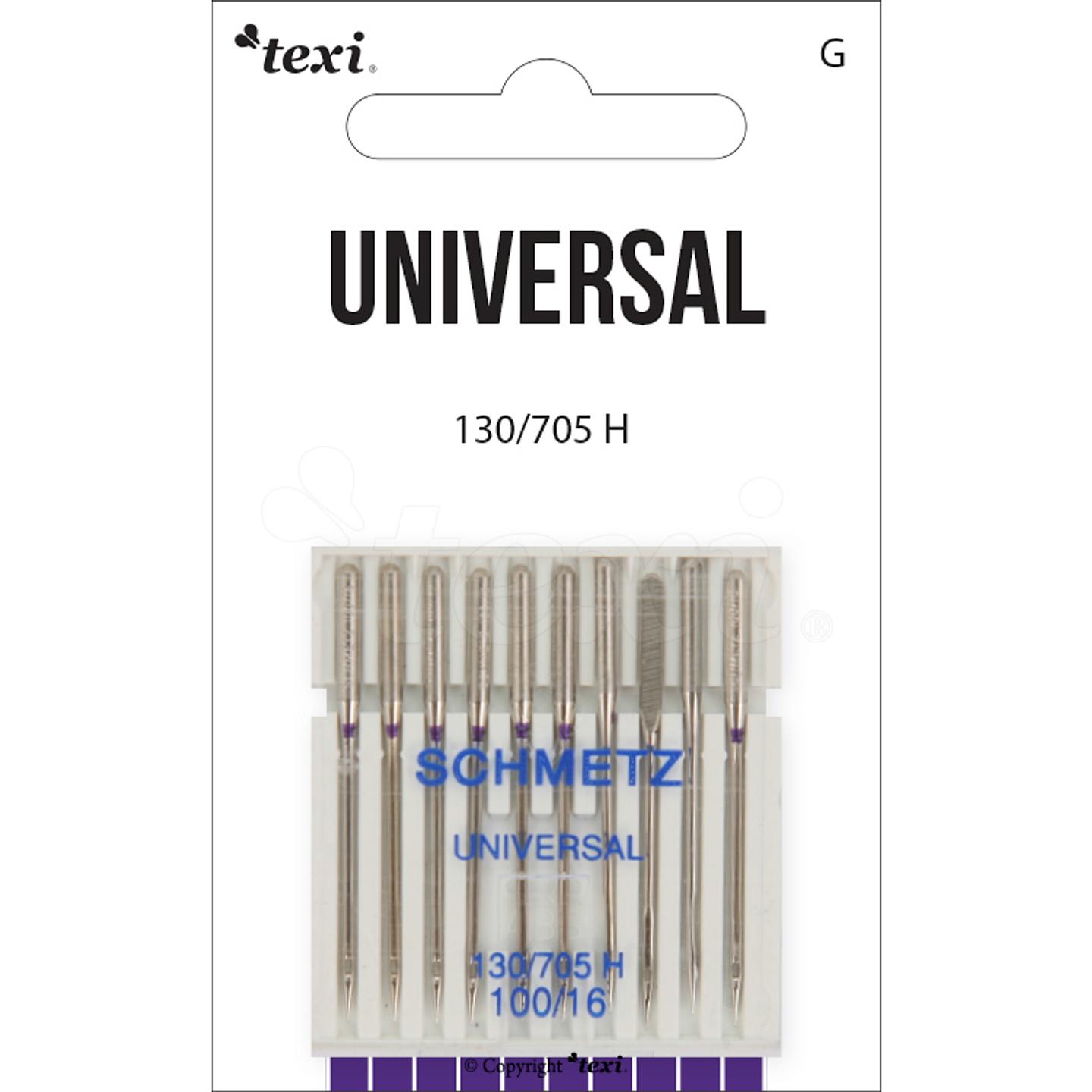 Universal needles for household machines, 10 pcs, size 100