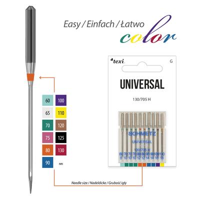 Igły uniwersalne do maszyn domowych, 10 sztuk, grubość 60x1, 70x3, 80x2, 90x2, 100x1, 110x1