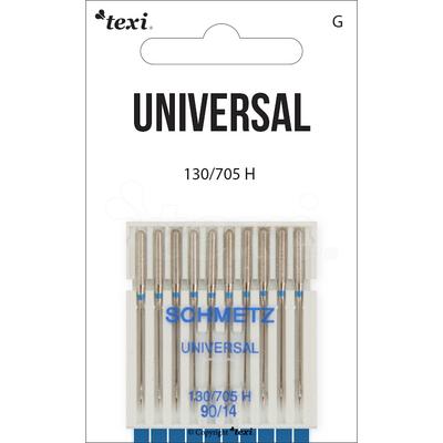 Universal needles for household machines, 10 pcs, size 90