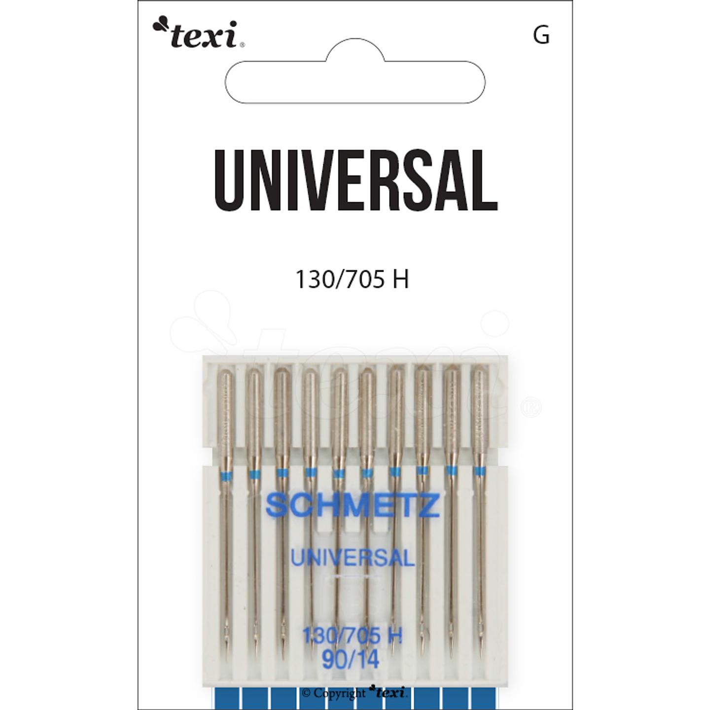 Universal needles for household machines, 10 pcs, size 90