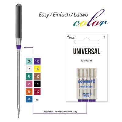 Universal needles for household machines, 5 pcs, size 100
