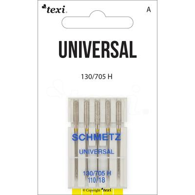 Universal needles for household machines, 5 pcs, size 110