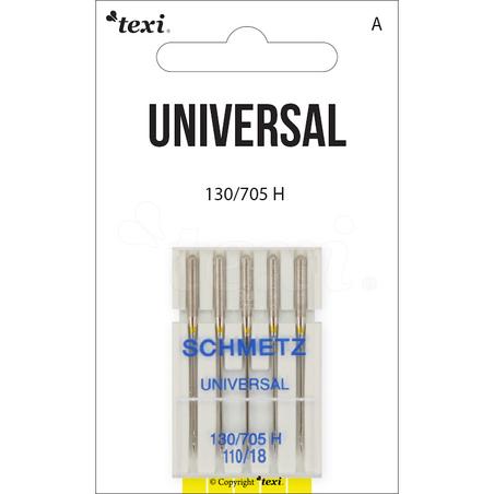 Universal needles for household machines, 5 pcs, size 110