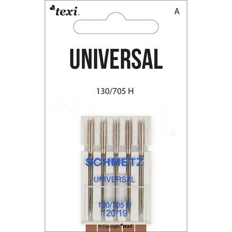 Universal needles for household machines, 5 pcs, size 120