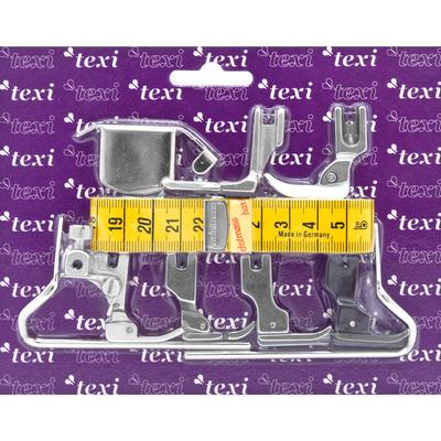 Set of the most necessary sewing feet and accessories for lockstitch machines with bottom feed