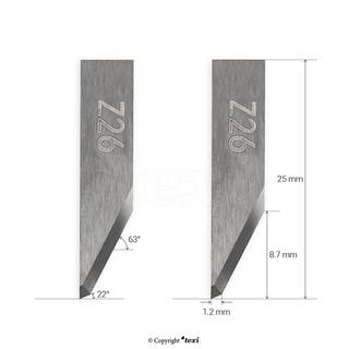 Ostrze do głowicy oscylacyjnej do cuttera TEXI, ZUND, IECHO, Filiz, Humantec, Lectra MFC, Wild, Atom, Summa, Investronica,