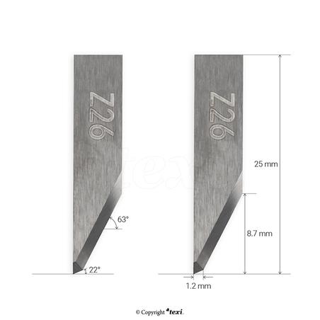 Blades for Oscillating Tool (EOT) for cutter for TEXI, ZUND, IECHO, Filiz, Humantec, Lectra MFC, Wild.