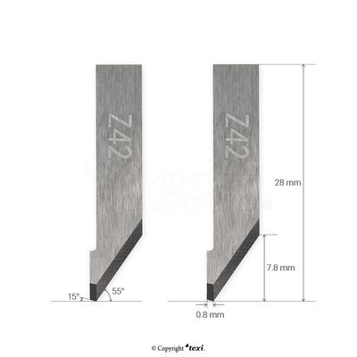 Blades for Oscillating Tool (EOT) for cutter for TEXI, ZUND, IECHO, Filiz, Humantec, Lectra MFC, Wild.