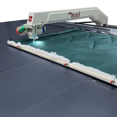 Programmable sewing machine with independent drives