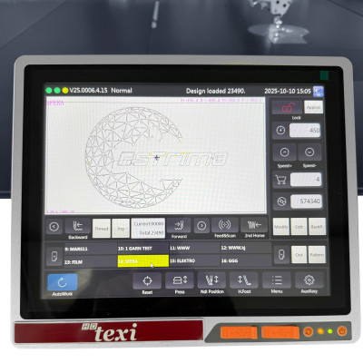 Programmable sewing machine with independent drives