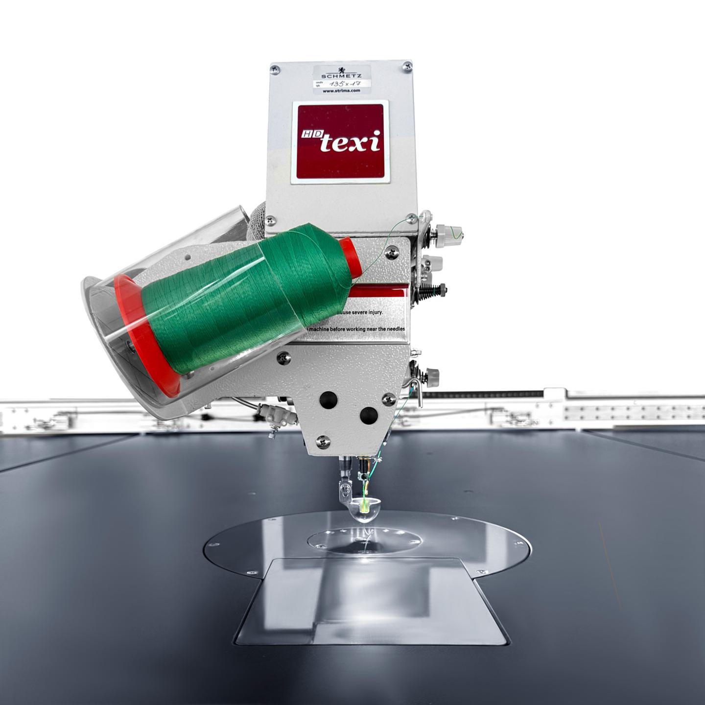 Programmable sewing machine with independent drives