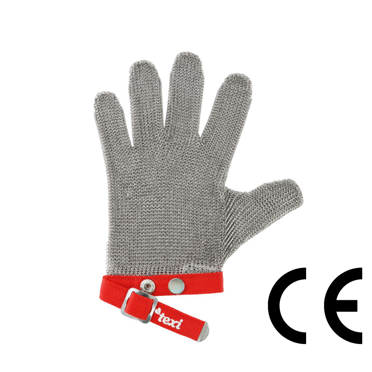 Protective glove M red