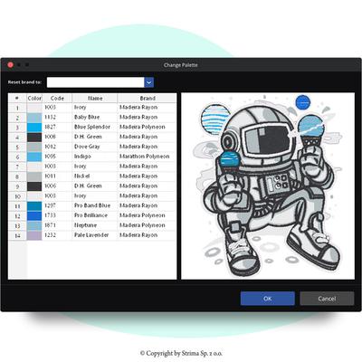 Embroidery design software CHROMA Luxe